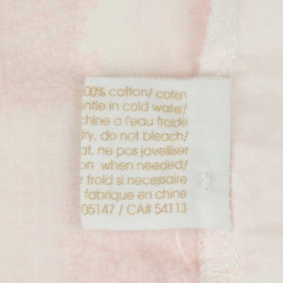 Egg Baby Infant 3-6 Months White Pink Tree Print Button Up Ruffle Sleeve Blouse - Picture 9 of 9